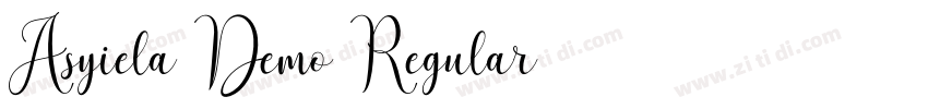 Asyiela Demo Regular字体转换